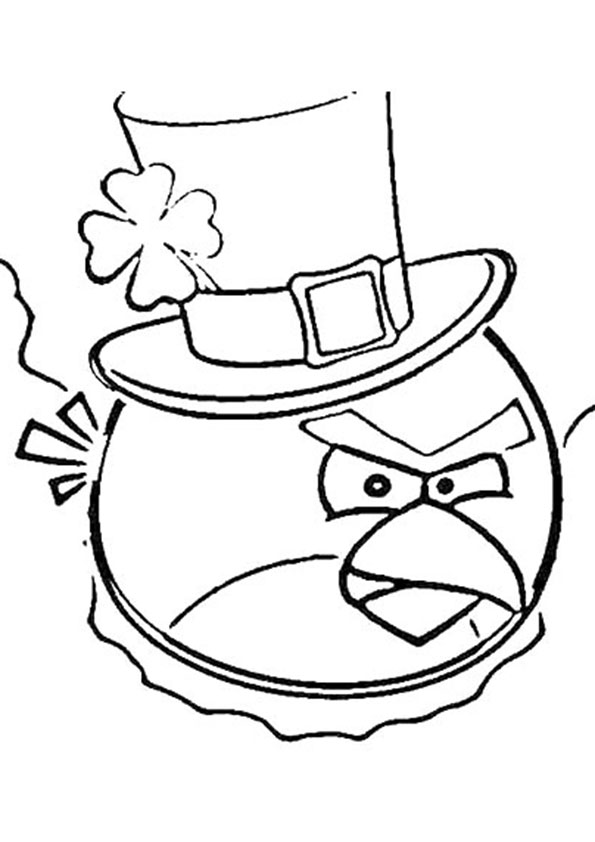Plansa de colorat cu Angry Birds 69 123